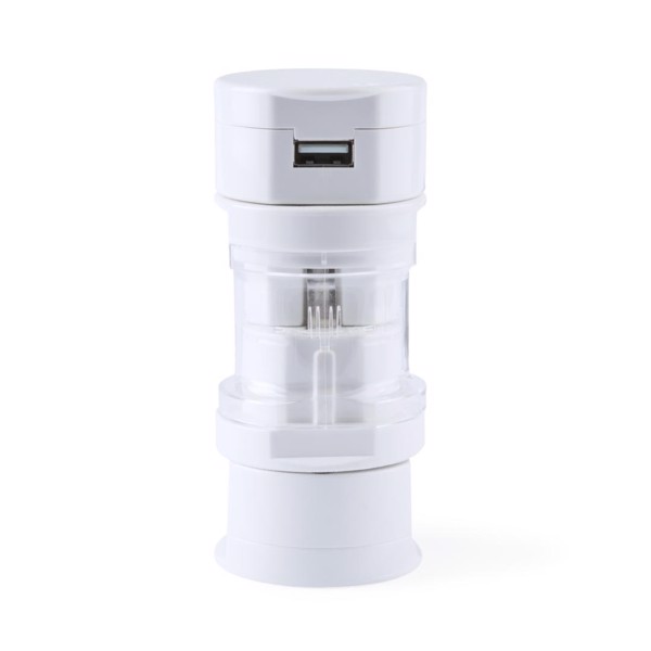 Plug Adapter Tribox - White