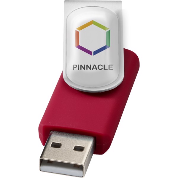 Rotační Doming USB - Červená s efektem námrazy / 1GB
