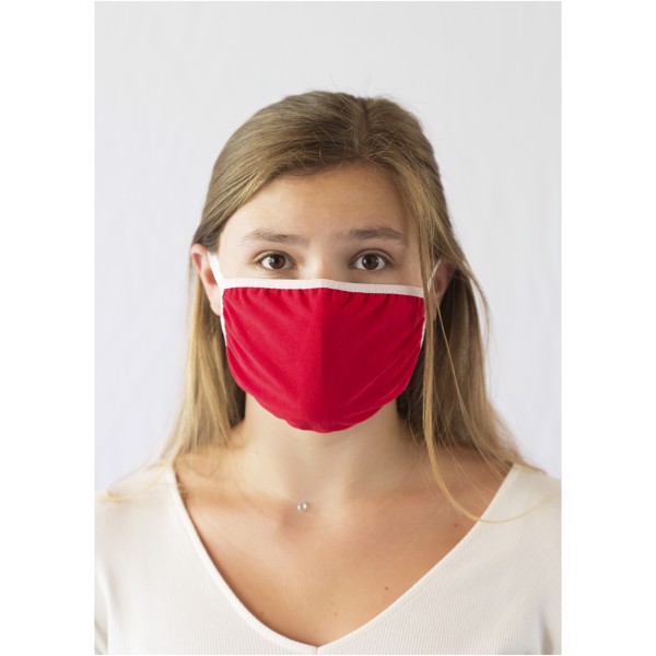 Mascarilla "Reed" - Červená s efektem námrazy
