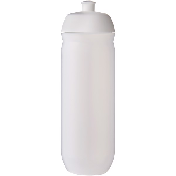 HydroFlex™ Clear 750 ml squeezy sport bottle - White / Frosted Clear