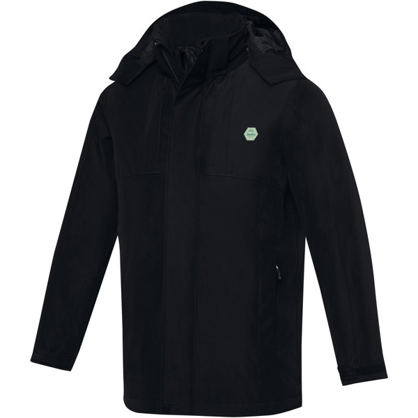 Hardy men's insulated parka - Solid Black / XL