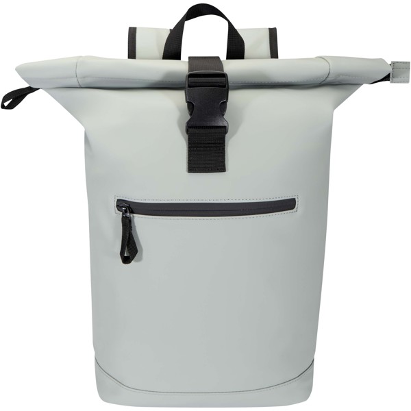 Resi Plus 15\" GRS recycled roll-top backpack 18L - Grey