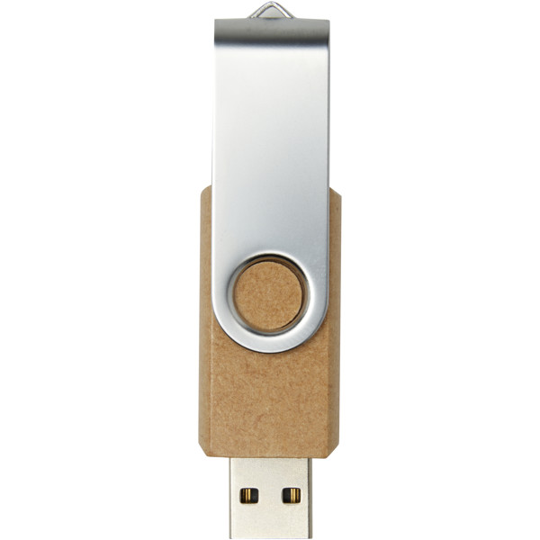 Rotate recycled paper USB 3.0 - Kraft Brown / 16GB