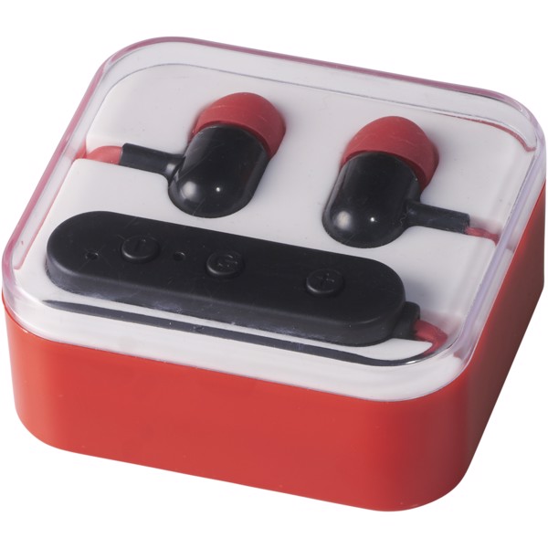 Sluchátka Pop Bluetooth® - Červená s efektem námrazy