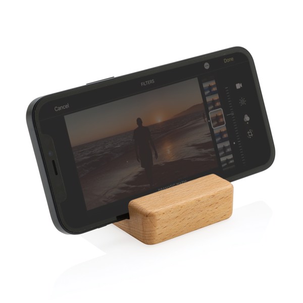 Bamboo phone stand