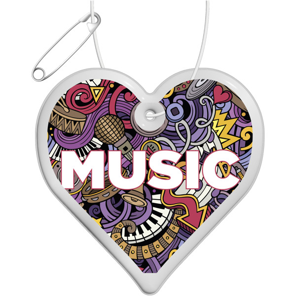 RFX™ H-09 heart reflective PVC hanger - White