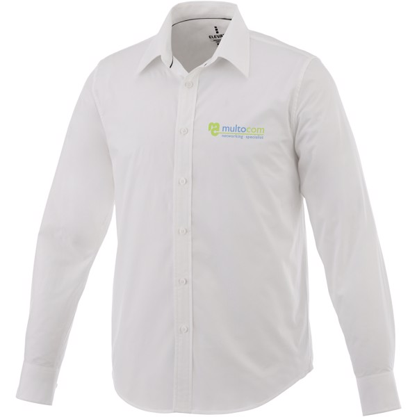 Hamell langärmliges Hemd - weiss / XL