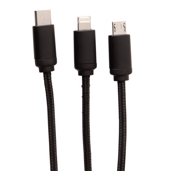 Light up logo 3-in-1 cable