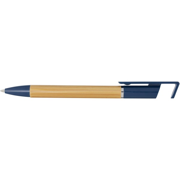 Delfina phone holder pen (black ink) - Ocean Blue