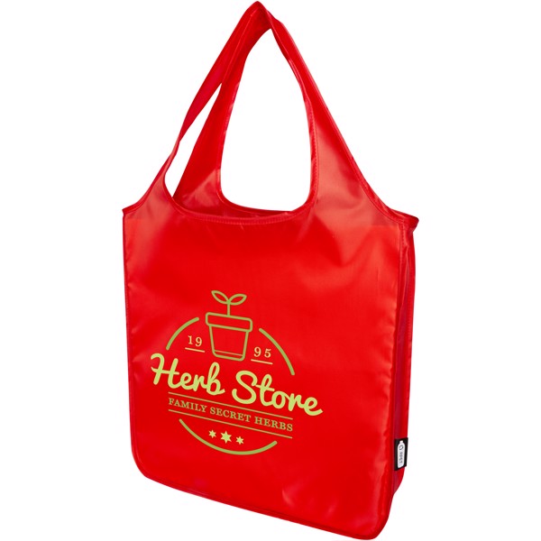 Ash RPET large foldable tote bag 14L - Red