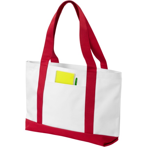 Madison tote bag - White / Red