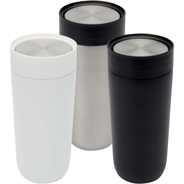 Camden 350 ml RCS certified stainless steel tumbler with ceramic lining - White