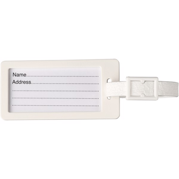 River window luggage tag - White