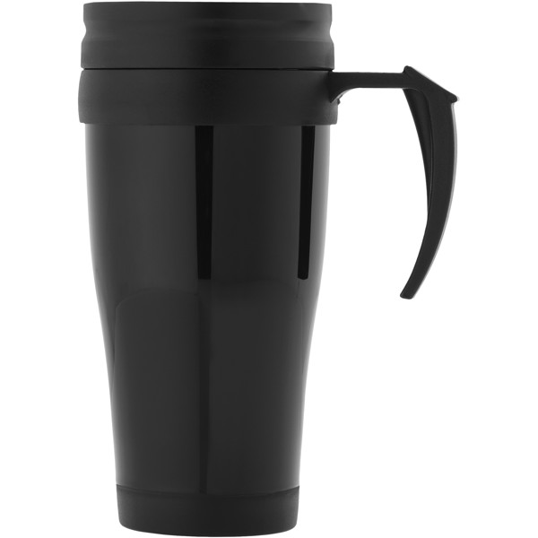 Daytona 400 ml insulated mug - Solid black