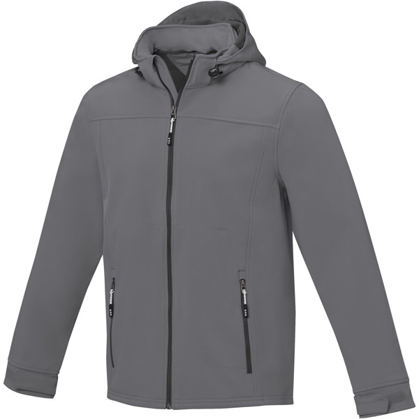 Langley men's softshell jacket - Steel Grey / 3XL