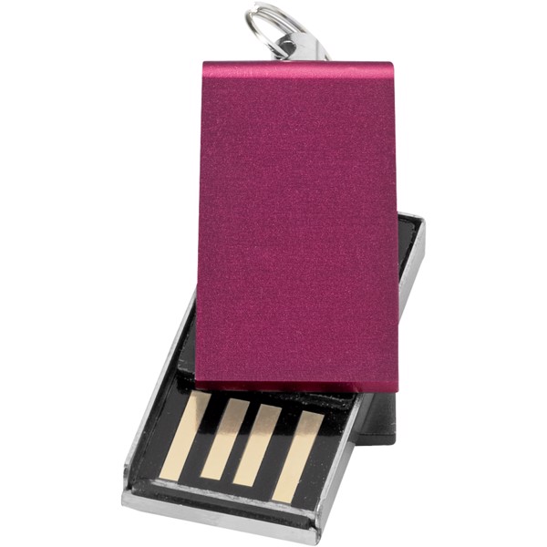 Mini Rotate USB - Červená s efektem námrazy / 16GB