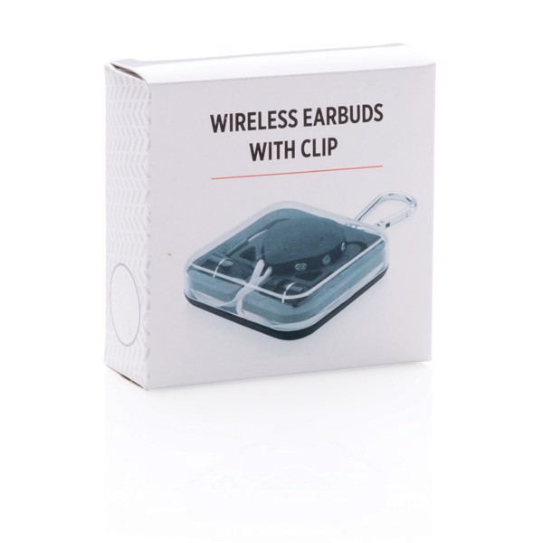 Bezdrátová sluchátka do uší se sponou