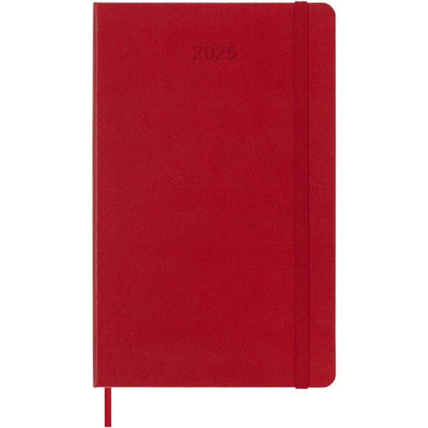 Moleskine hard cover 12 month L daily planner - Scarlet Red