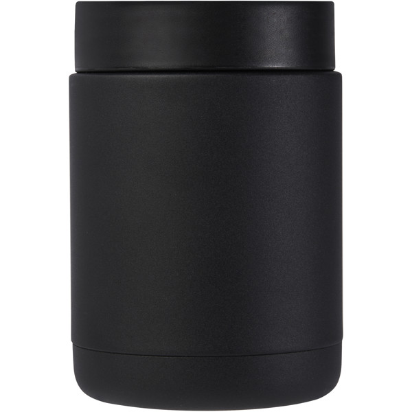 Doveron 500 ml recycled stainless steel insulated lunch pot - Black