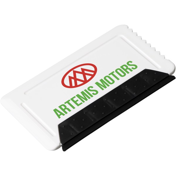 Škrabka na led s pryží Freeze o velikosti platební karty - Bílá