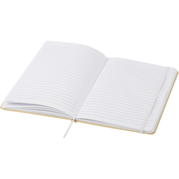 Nelida A5 recycled cardboard hard cover notebook - White