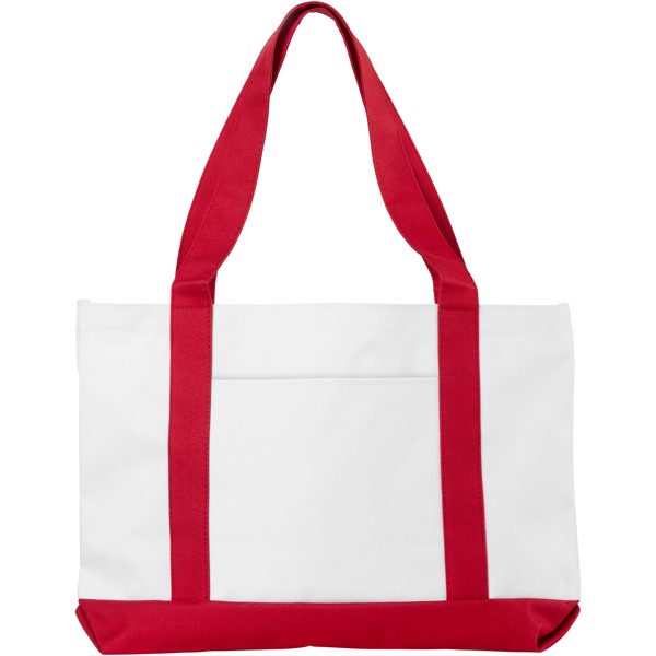 Madison tote bag - White / Red
