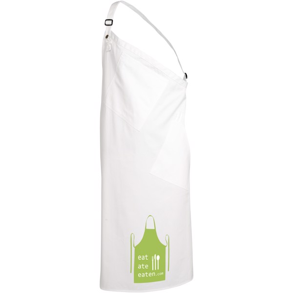 Andria asymmetric apron - White
