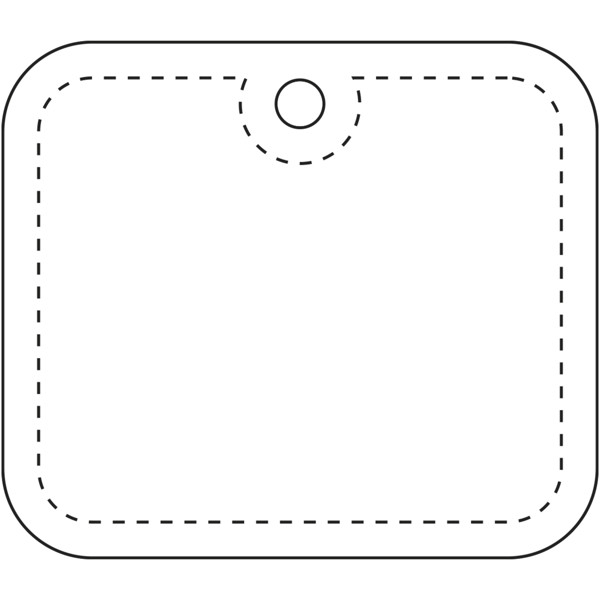 RFX™ H-20 rectangular XL reflective PVC hanger - White