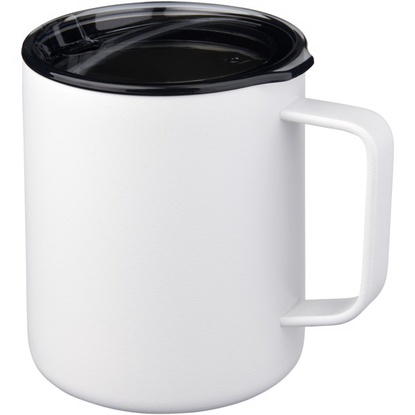 Taza de 420 ml con aislamiento de cobre al vacío "Rover" - Blanco