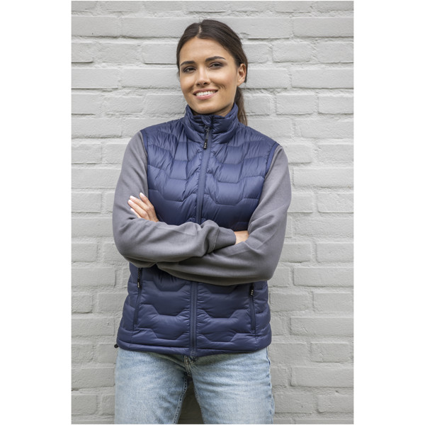 Epidote women's GRS recycled insulated down bodywarmer - Storm Grey / M