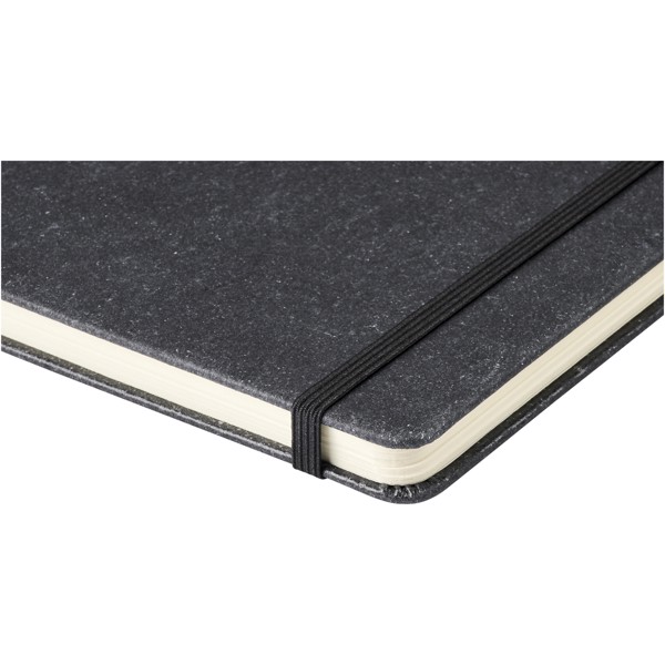 Atlana leather pieces notebook - Black