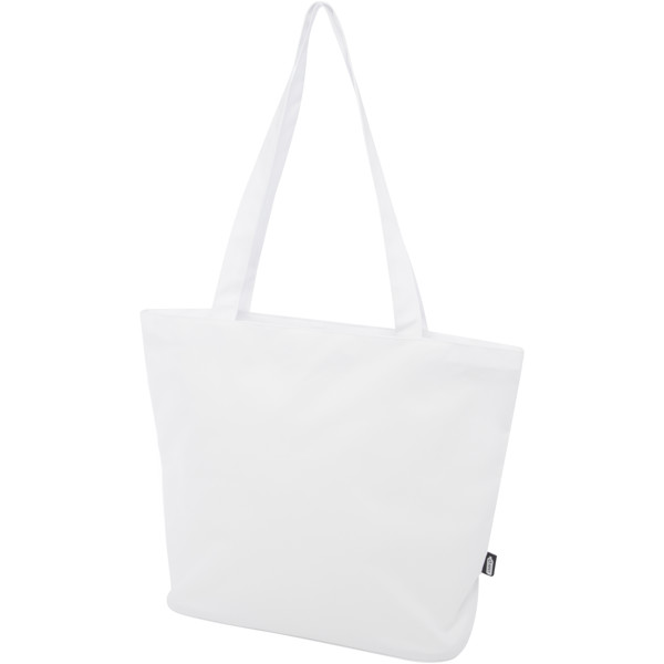 Panama GRS recycled zippered tote bag 20L - White