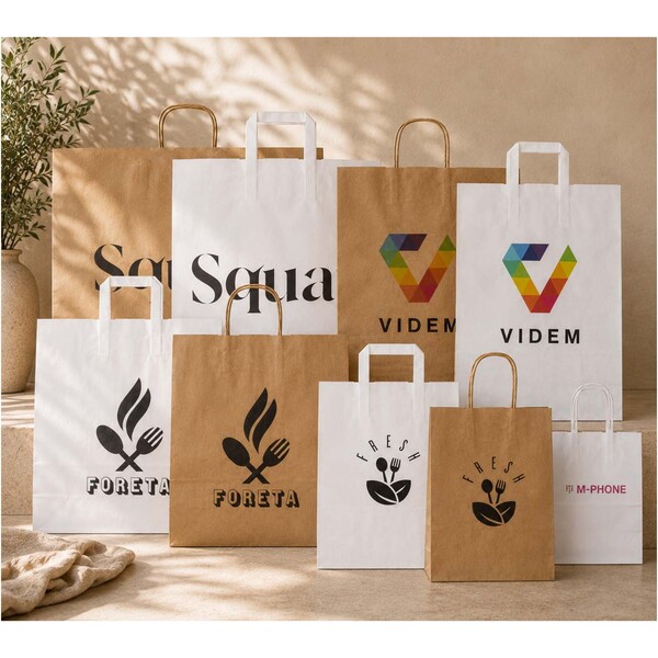 Kraft paper bags sample box