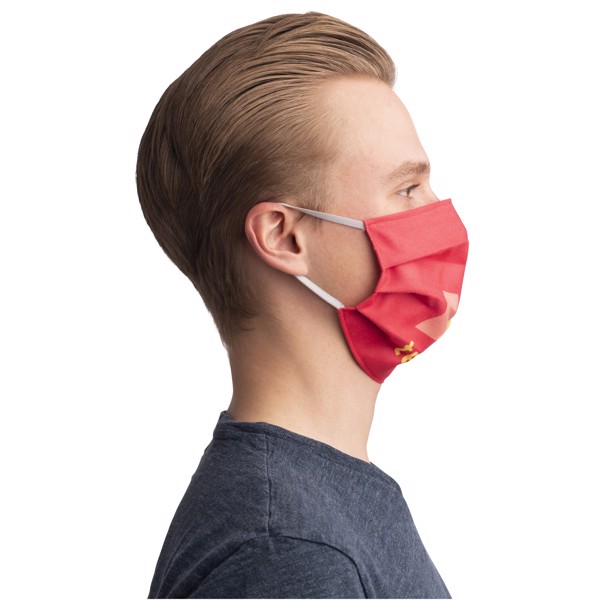 Sublimation reuseable mask with elastic bands