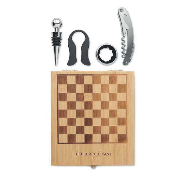 Chess board wine set Chesset