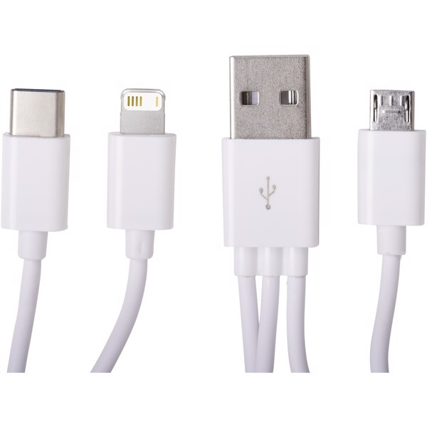 Tril 3-in-1 charging cable - Red