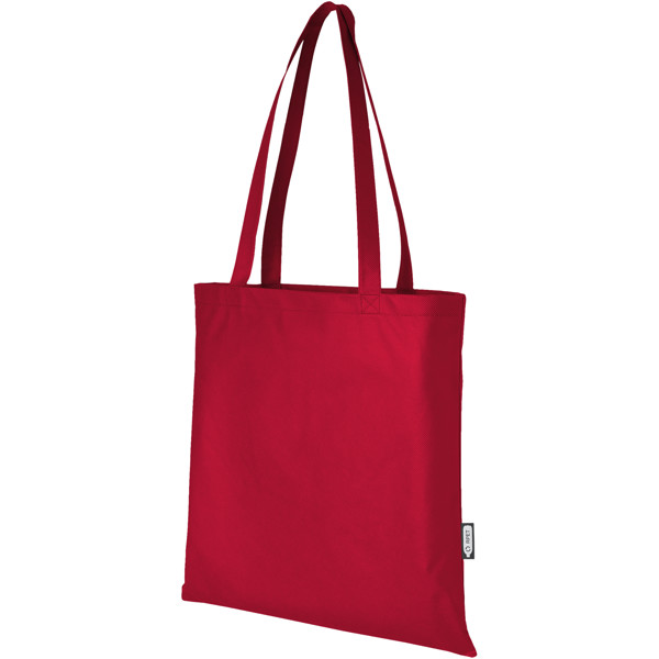 Zeus GRS recycled non-woven convention tote bag 6L - Red