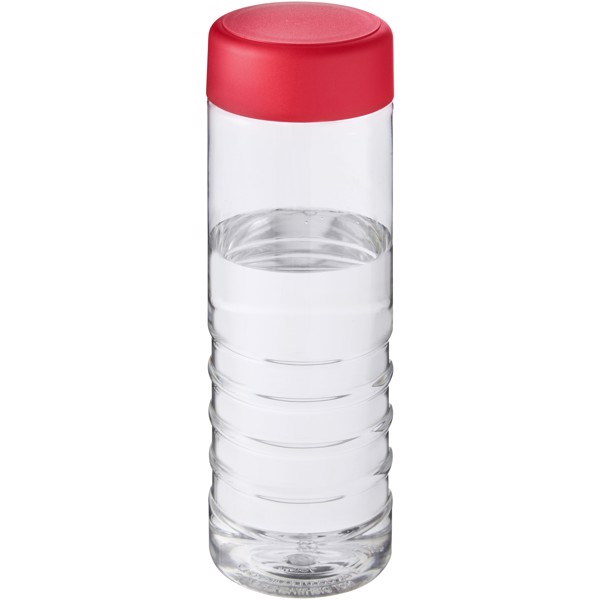 H2O Active® Treble 750 ml screw cap water bottle - Průhledná / Červená s efektem námrazy