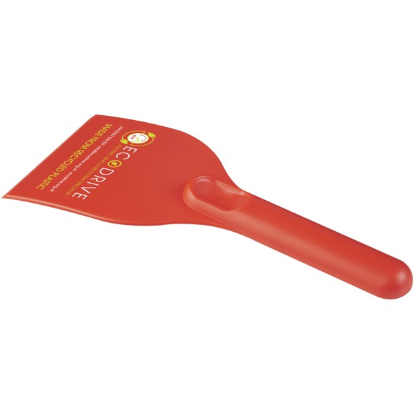 Chilly large recycled plastic ice scraper - Red