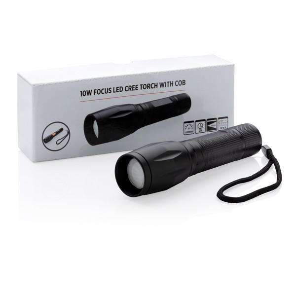 10W focus led CREE torch with COB
