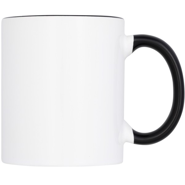 Pix 330 ml ceramic sublimation colour pop mug - Black