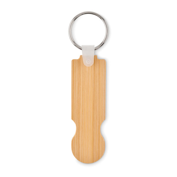 Bamboo euro token key ring Compras