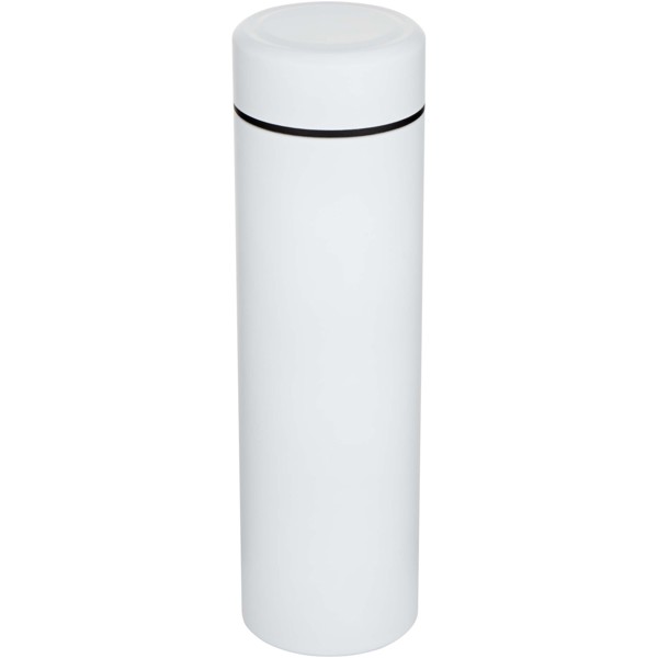 Taylor 450 ml double wall stainless steel flask with tea strainer - White