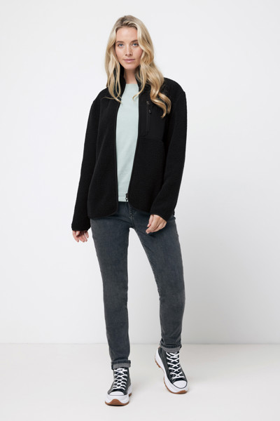IQONIQ Diran recycled polyester pile fleece jacket - Black / XL