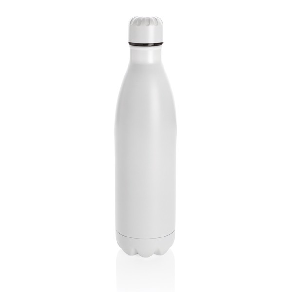 Solid colour vacuum stainless steel bottle 750ml - White