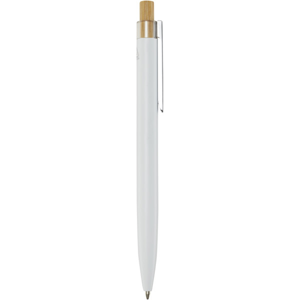 Nooshin recycled aluminium ballpoint pen (blue ink) - White