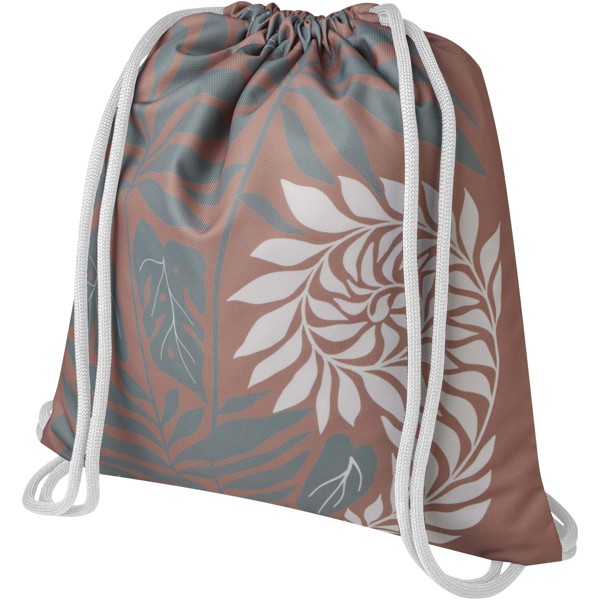 Cal sublimation drawstring bag - White / White