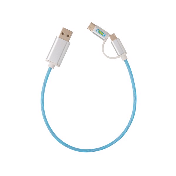 3-in-1 flowing light cable