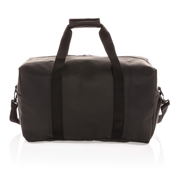 Smooth PU weekend duffle - Black