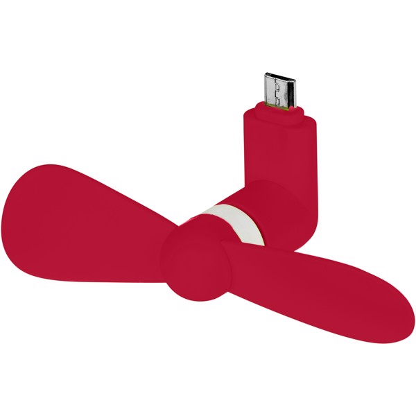 Micro USB Fan Airing - Červená s efektem námrazy